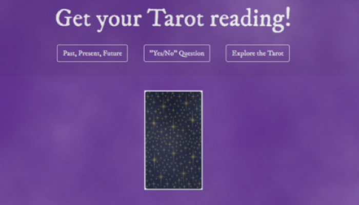 Tarot Reader App Screenshot